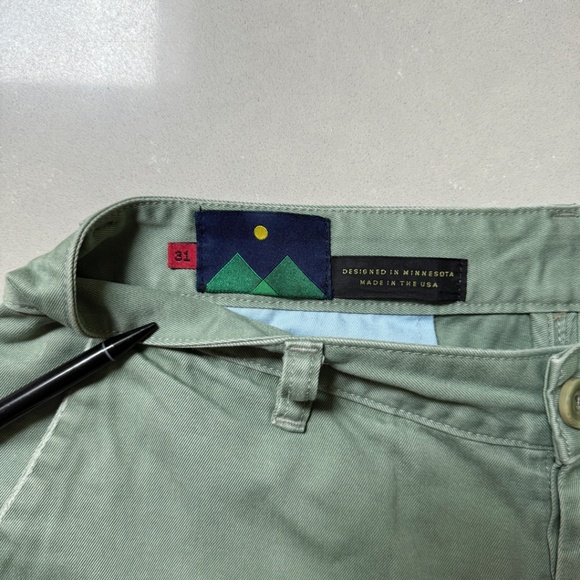 Askov Finlayson Vermillion Short - Green - Size 31 - USA Made - Picture 7 of 8